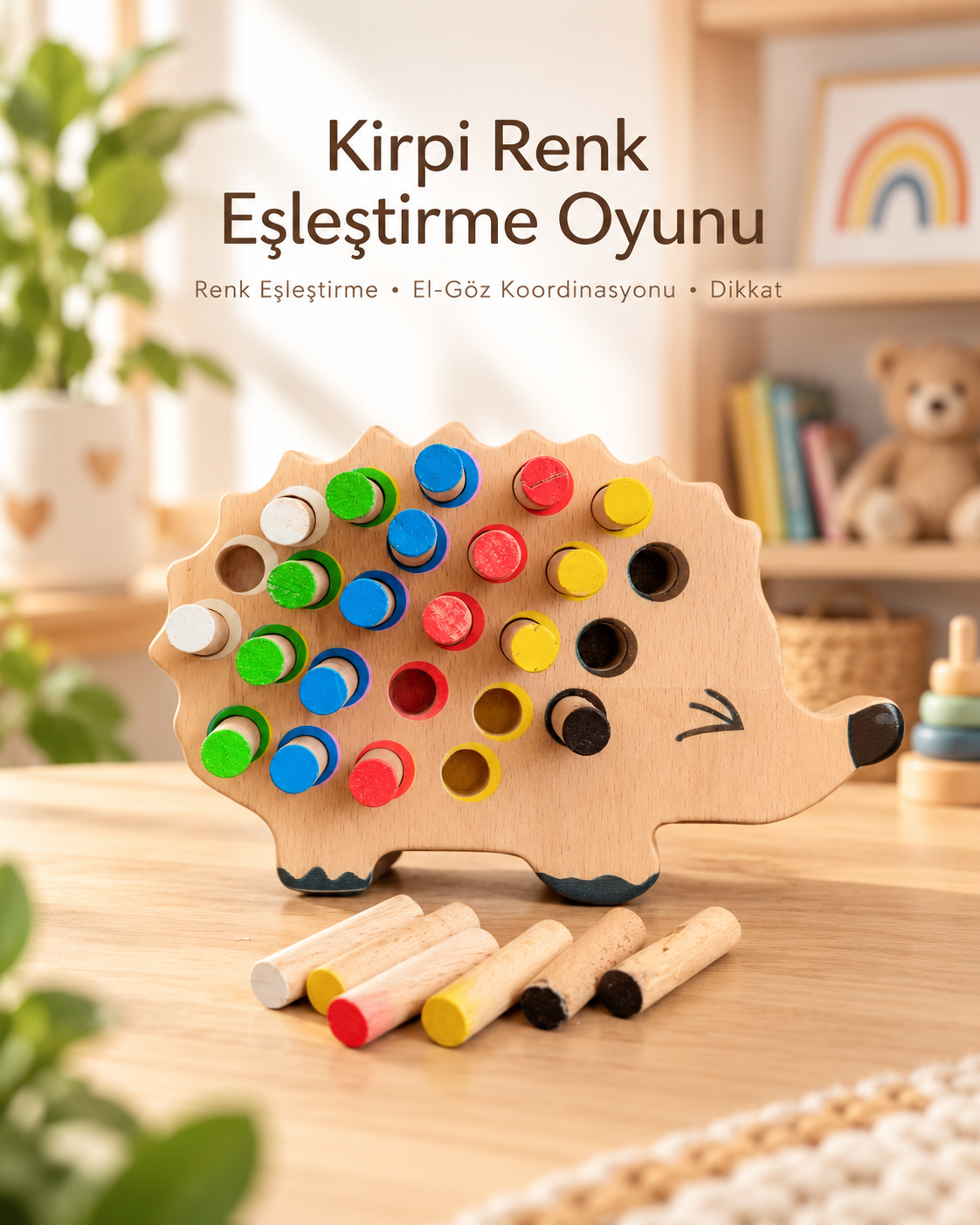 Kirpi Renk Eşleştirme Oyunu
